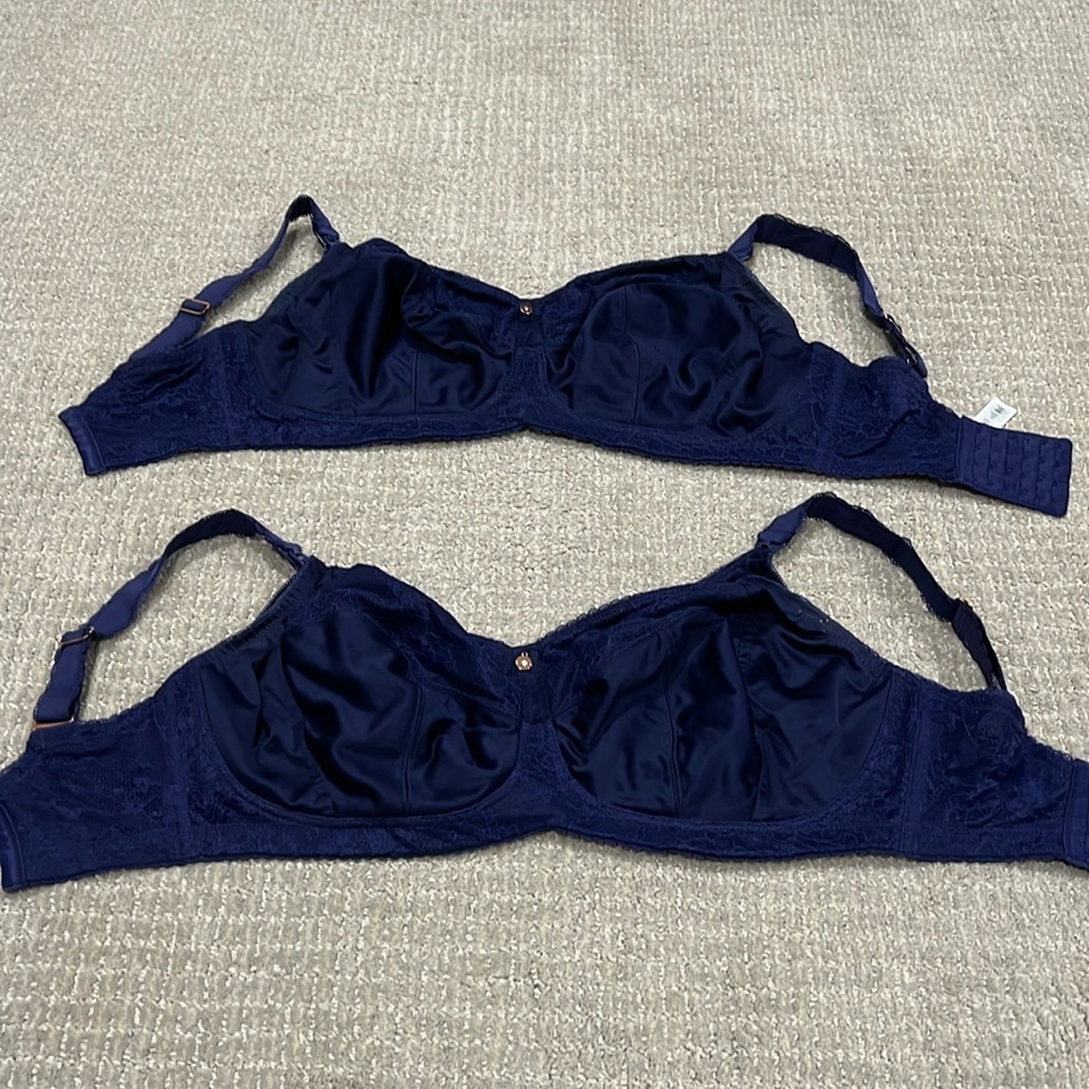 Cake lingerie Pink Lace Nursing Bras Set of 2 - size 34L